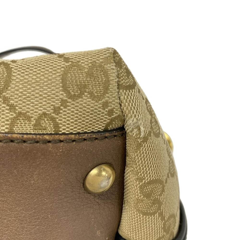 Gucci GG/Sherry Handbag 353114 Beige Dark Brown Multi Jacquard Leather - Picture 15 of 15